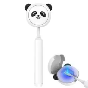 Wall mounted Toothbrush-sterilizer, rechargeable , No tool needed, Bear design